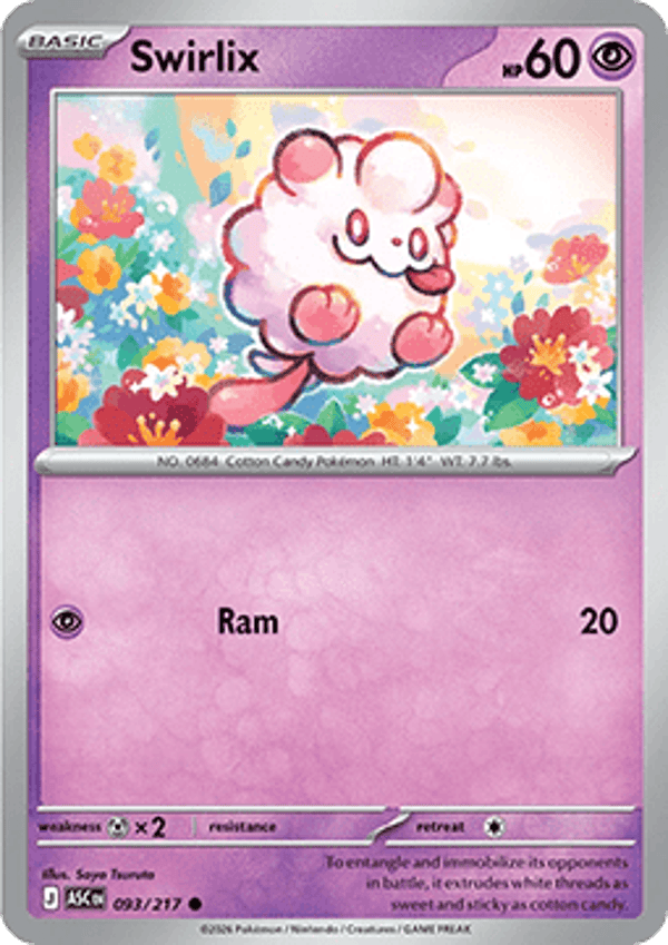 Ascended Heroes - #093 - Swirlix