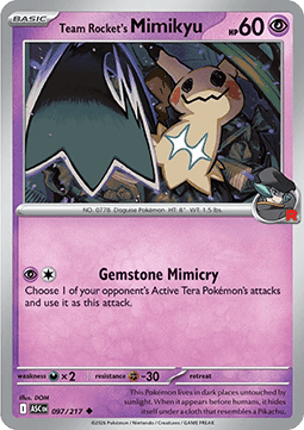 Ascended Heroes - #097 - Team Rocket's Mimikyu