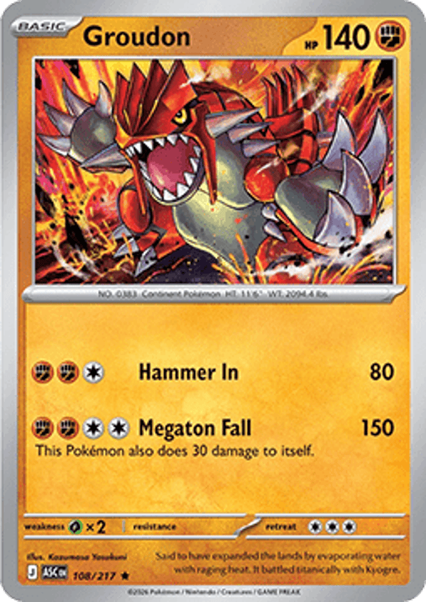Ascended Heroes - #108 - Groudon