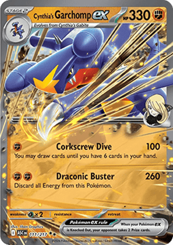 Ascended Heroes - #111 - Cynthia's Garchomp EX