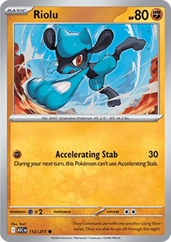 Ascended Heroes - #112 - Riolu