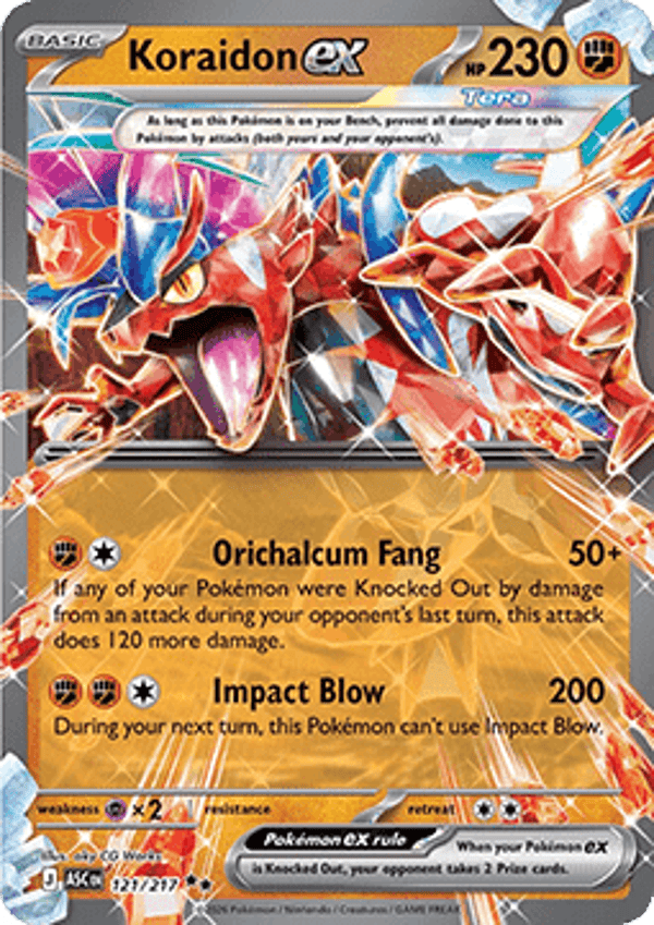 Ascended Heroes - #121 - Koraidon EX