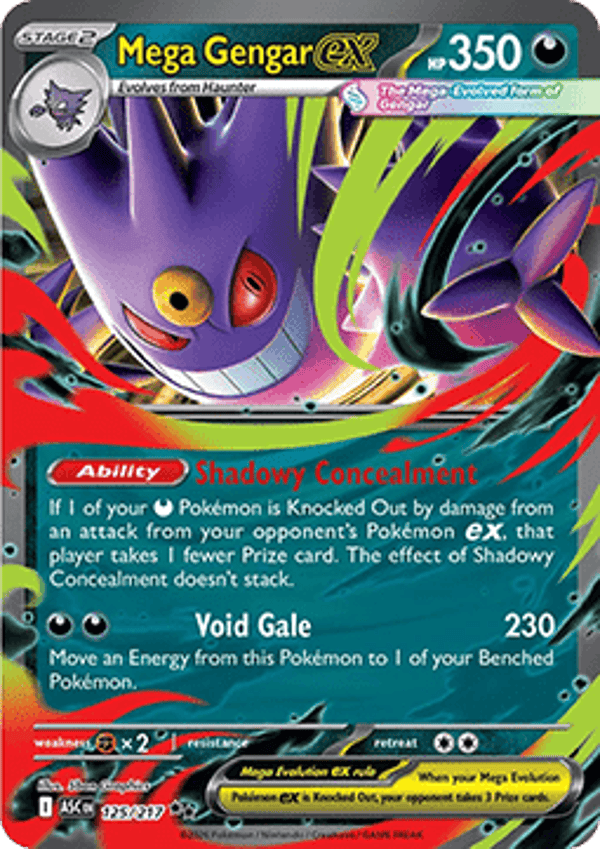 Ascended Heroes - #125 - Mega Gengar EX