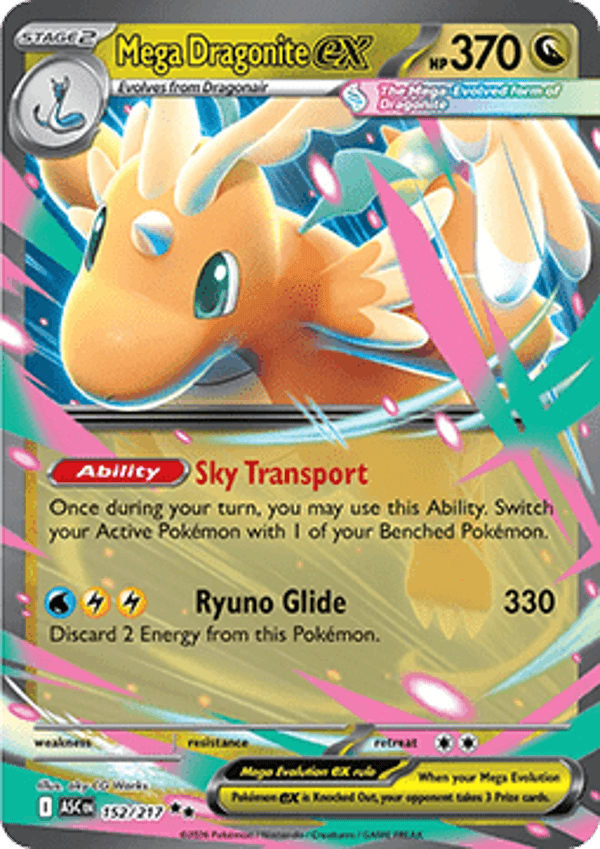Ascended Heroes - #152 - Mega Dragonite EX