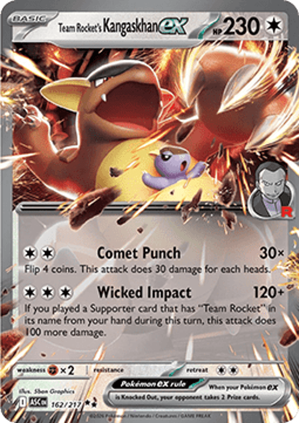 Ascended Heroes - #162 - Team Rocket's Kangaskhan EX