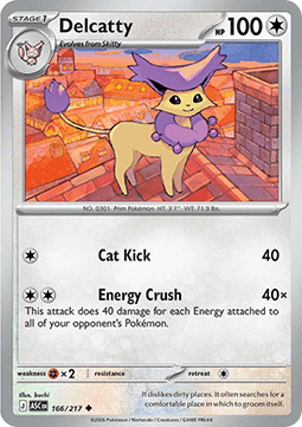 Ascended Heroes - #166 - Delcatty