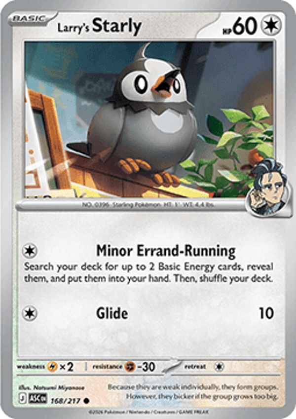 Ascended Heroes - #168 - Larry's Starly