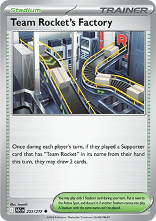 Ascended Heroes - #203 - Team Rocket's Factory