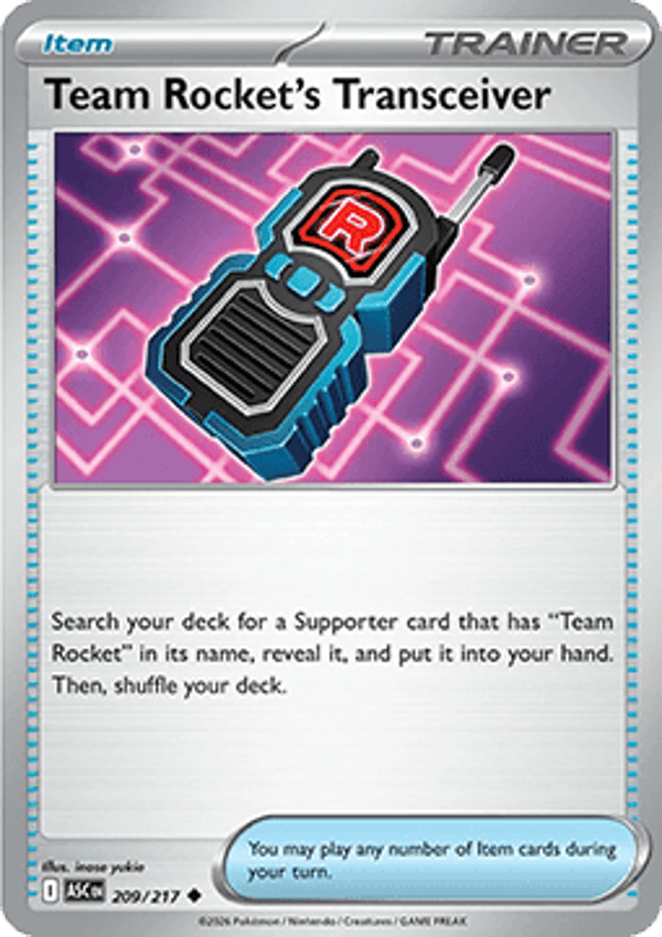 Ascended Heroes - #209 - Team Rocket's Transceiver