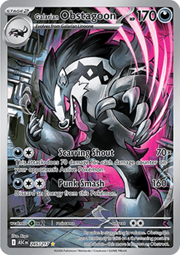 Ascended Heroes - #245 - Galarian Obstagoon