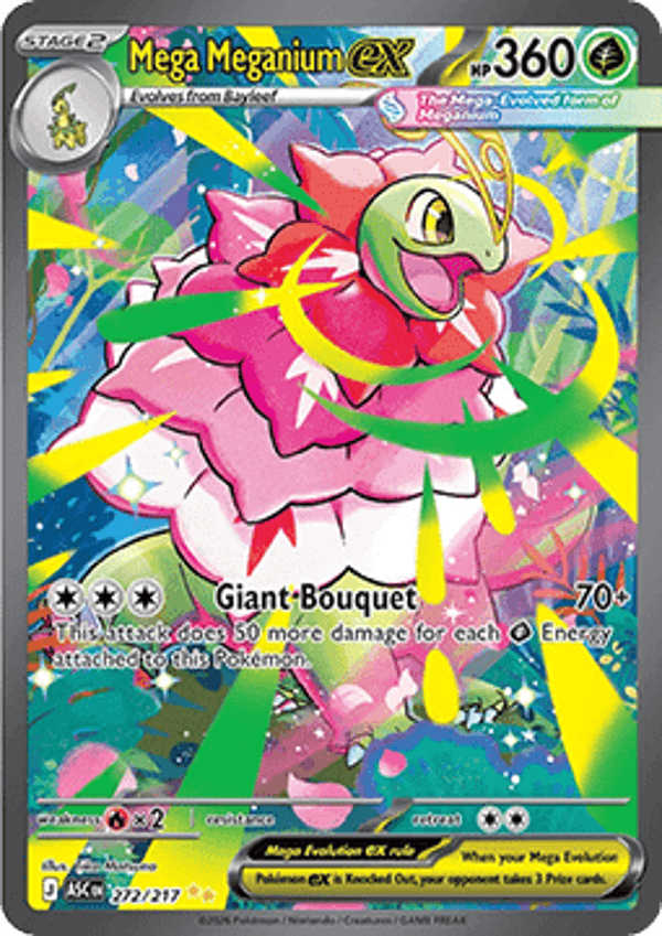 Ascended Heroes - #272 - Mega Meganium EX