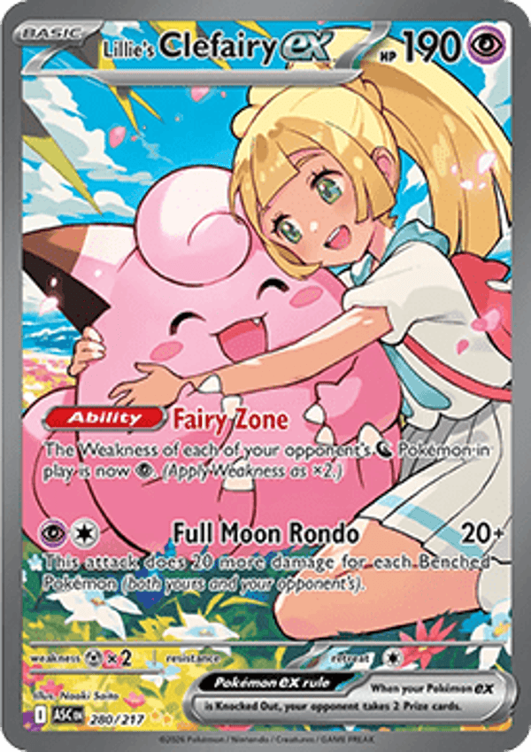 Ascended Heroes - #280 - Lillie's Clefairy EX