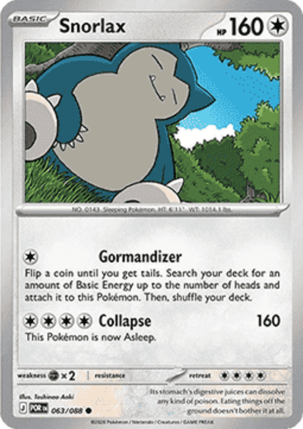 Perfect Order - #063 - Snorlax