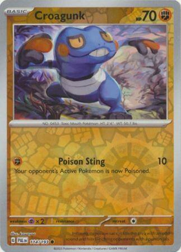Paldea Evolved - #114 - Croagunk - REVERSE