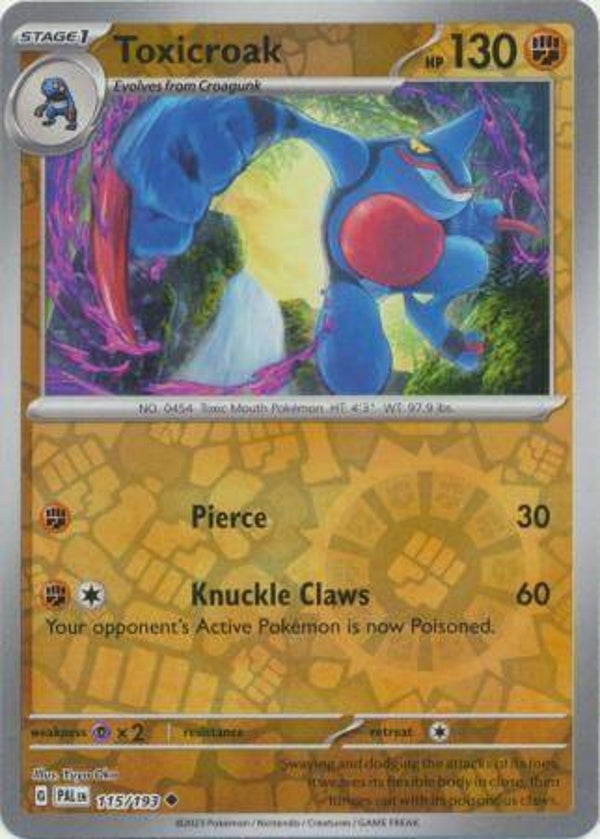 Paldea Evolved - #115 - Toxicroak - REVERSE