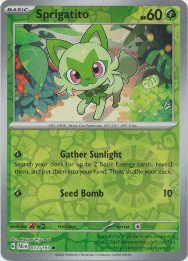 Paldea Evolved - #012 - Sprigatito - REVERSE