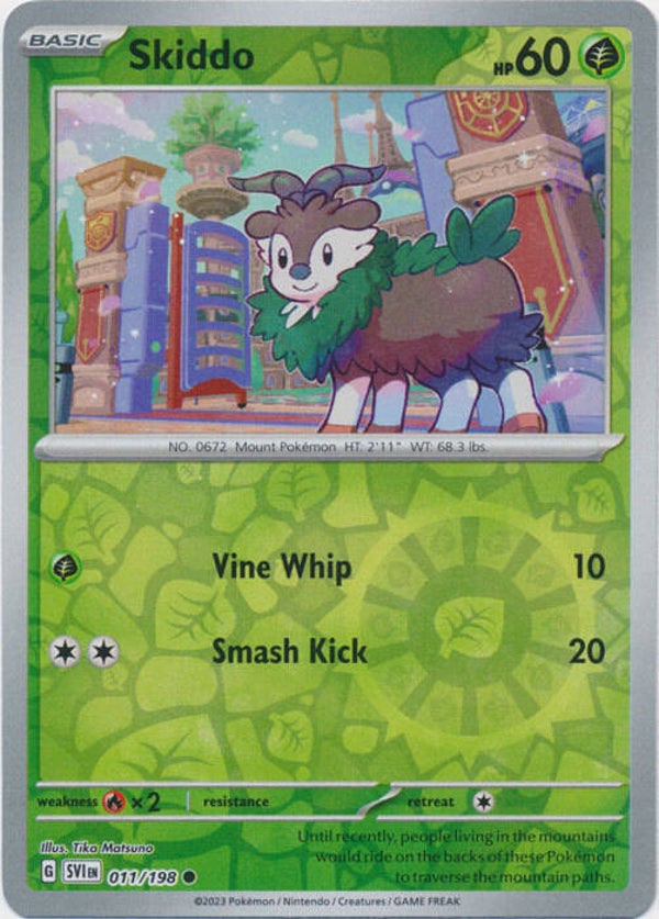 Scarlet & Violet - #011 - Skiddo - REVERSE