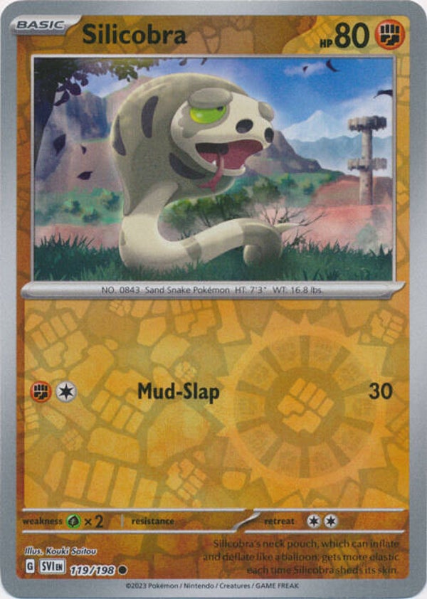 Scarlet & Violet - #119 - Silicobra - REVERSE