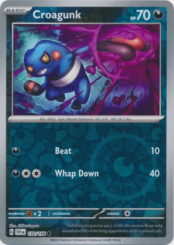Scarlet & Violet - #130 - Croagunk - REVERSE