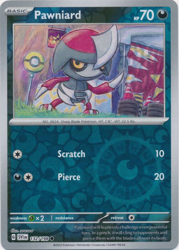 Scarlet & Violet - #132 - Pawniard - REVERSE