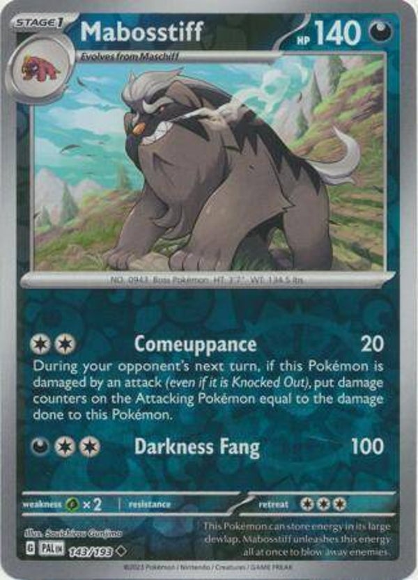 Paldea Evolved - #143 - Mabosstiff - REVERSE
