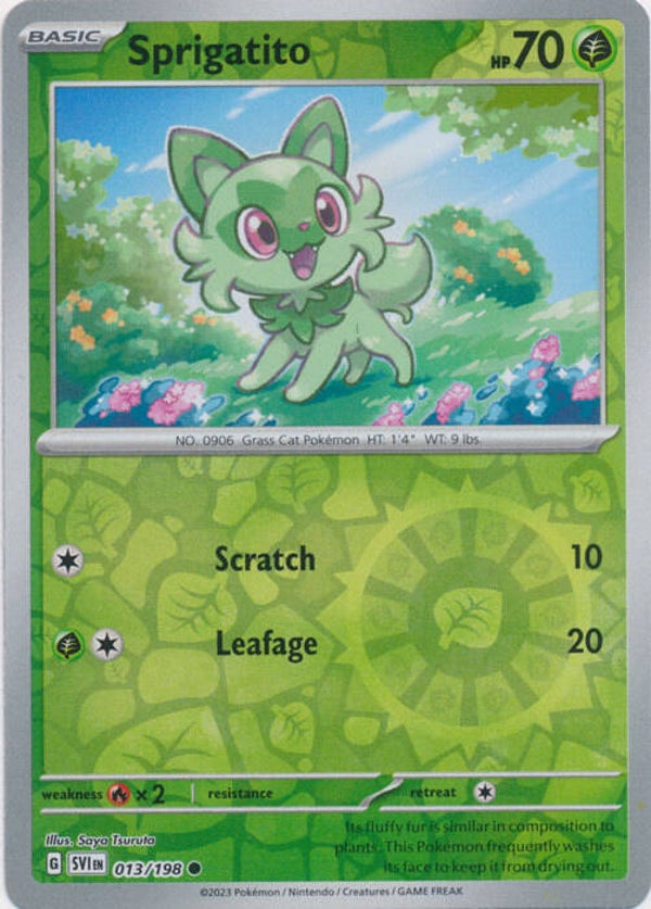 Scarlet & Violet - #013 - Sprigatito - REVERSE