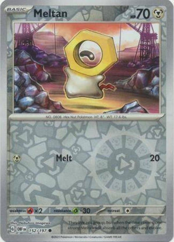 Obsidian Flames - #152 - Meltan - REVERSE