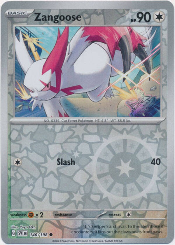 Scarlet & Violet - #146 - Zangoose - REVERSE