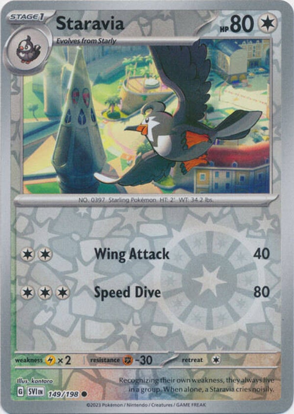 Scarlet & Violet - #149 - Staravia - REVERSE