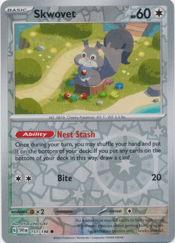 Scarlet & Violet - #151 - Skwovet - REVERSE