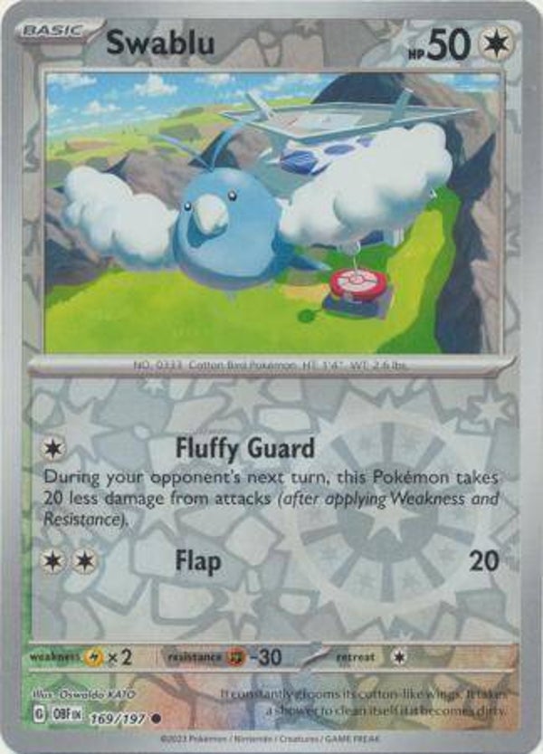 Obsidian Flames - #169 - Swablu - REVERSE