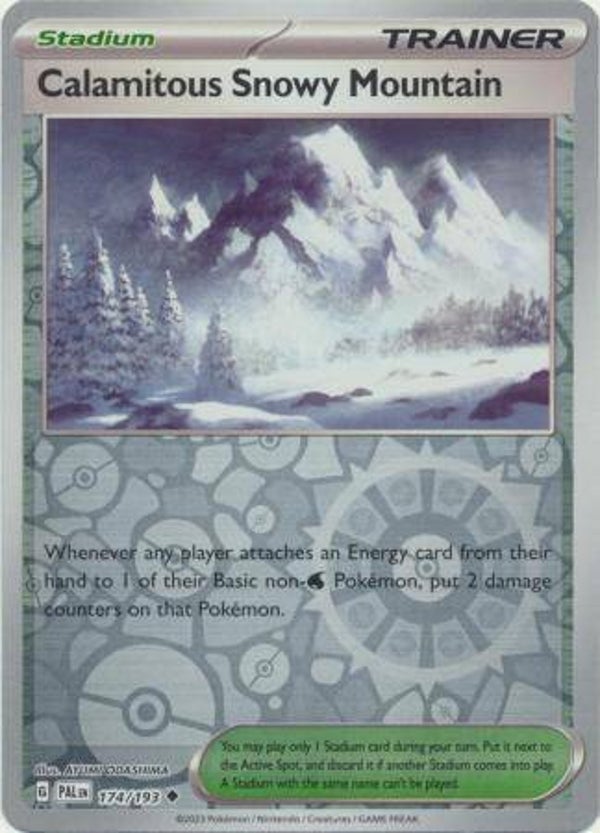 Paldea Evolved - #174 - Calamitous Snowy Mountain - REVERSE