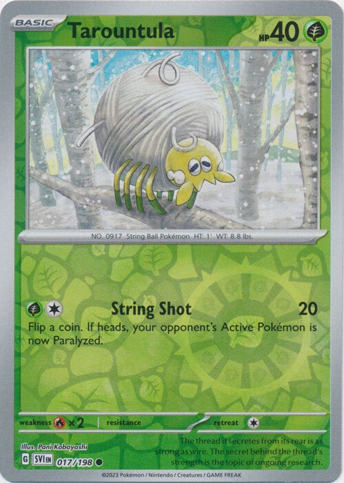 Scarlet & Violet - #017 - Tarountula - REVERSE