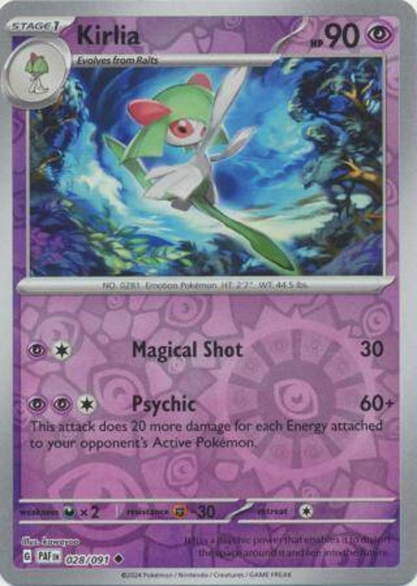 Paldean Fates - #028 - Kirlia - REVERSE