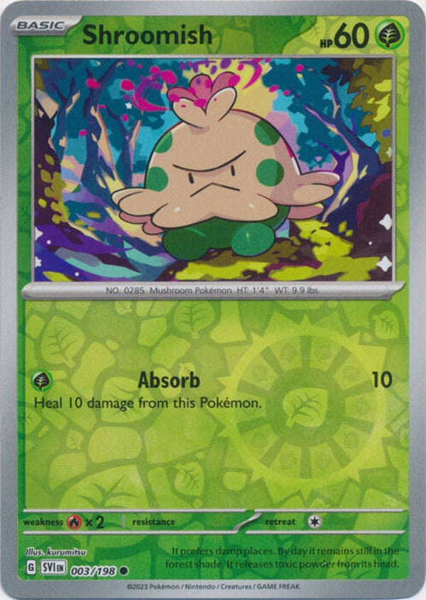 Scarlet & Violet - #003 - Shroomish - REVERSE