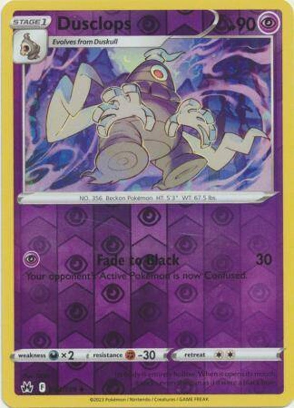 Crown Zenith - #063 - Dusclops - REVERSE