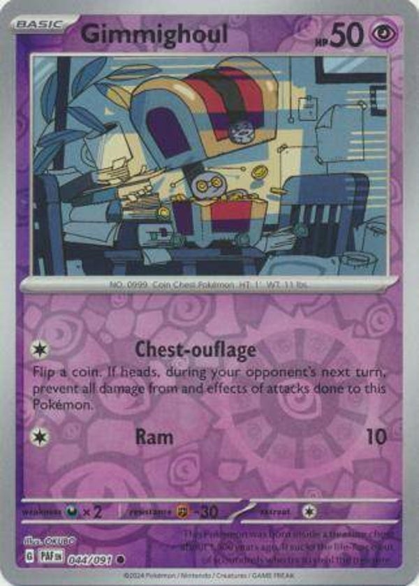 Paldean Fates - #044 - Gimmighoul - REVERSE