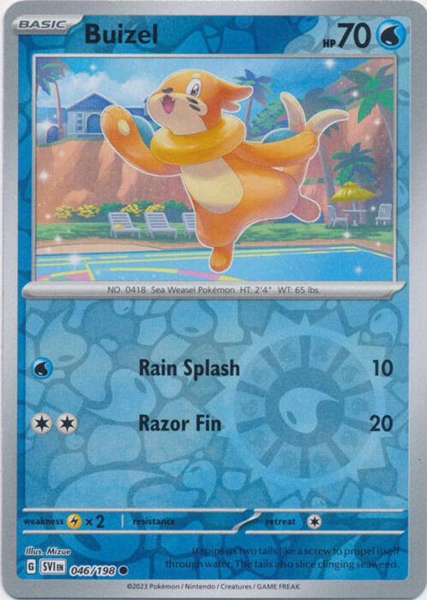Scarlet & Violet - #046 - Buizel - REVERSE
