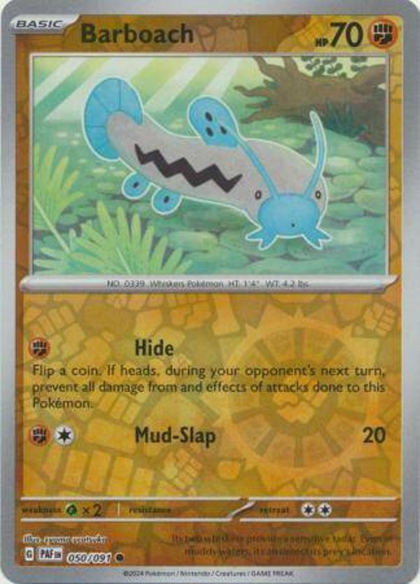 Paldean Fates - #050 - Barboach - REVERSE