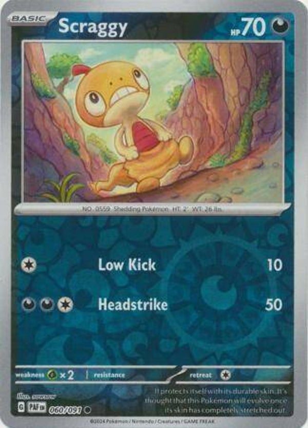 Paldean Fates - #060 - Scraggy - REVERSE