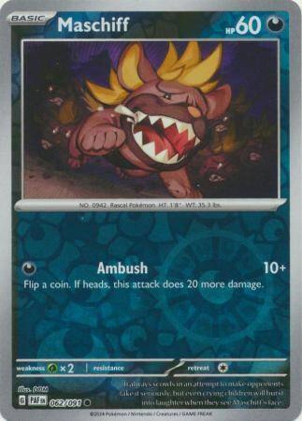 Paldean Fates - #062 - Maschiff - REVERSE