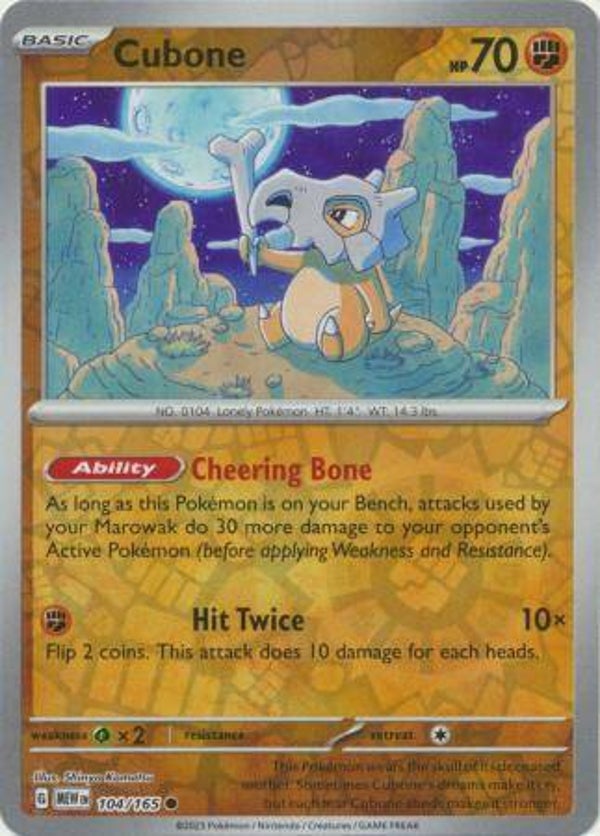 151 - #104 - Cubone - REVERSE