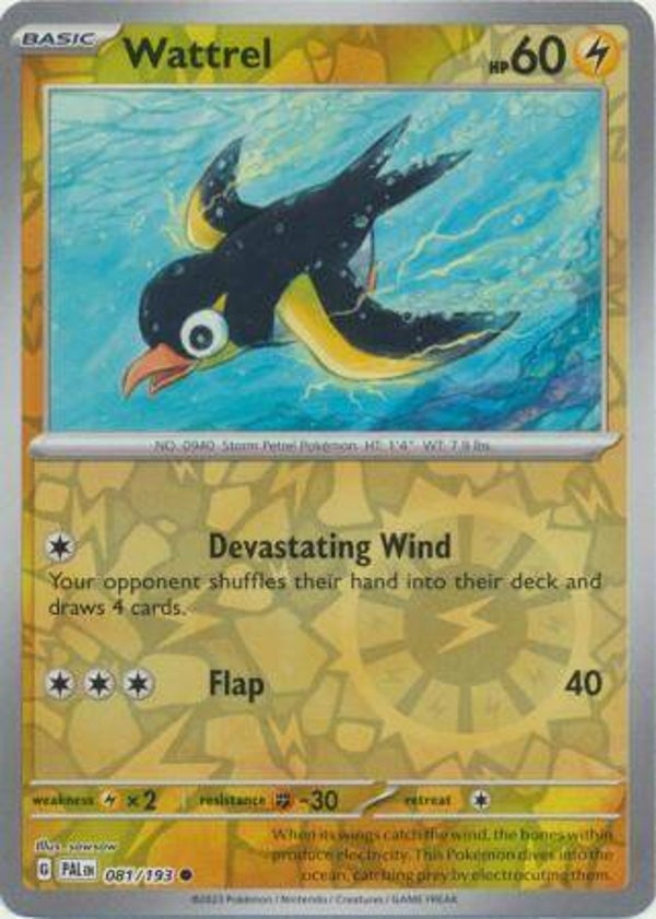 Paldea Evolved - #081 - Wattrel - REVERSE