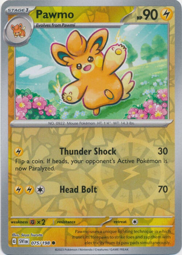 Scarlet & Violet - #075 - Pawmo - REVERSE