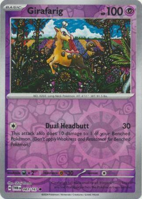 Twilight Masquerade - #083 - Girafarig - REVERSE