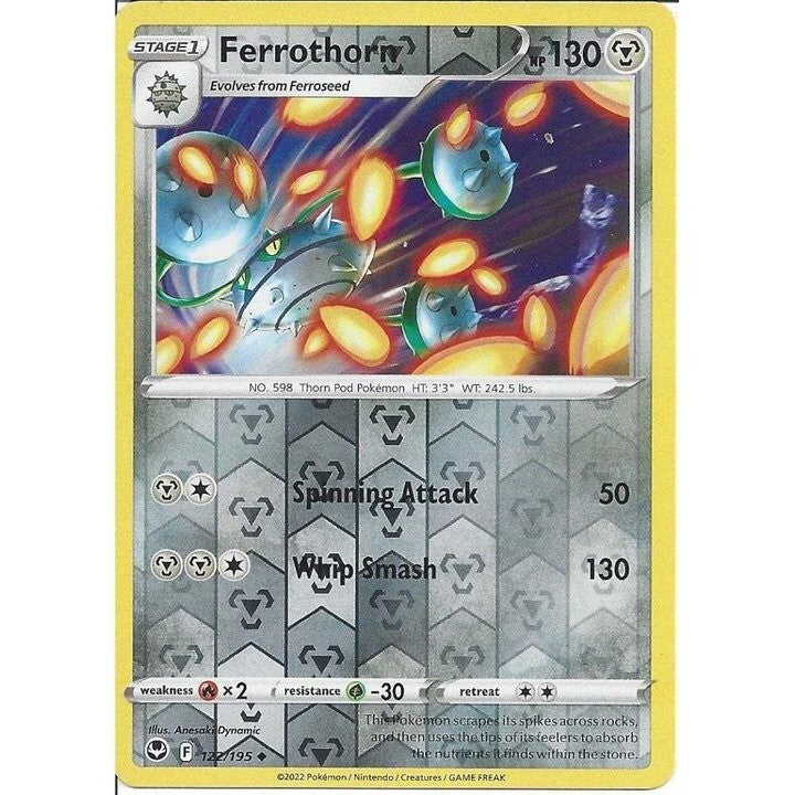Silver Tempest - #122 - Ferrothorn - REVERSE
