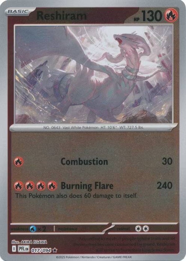 Phantasmal Flames - #017 - Reshiram - REVERSE