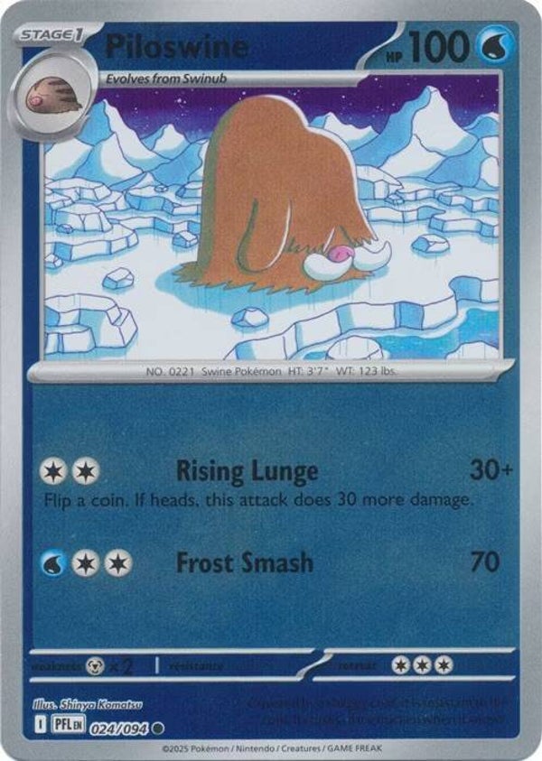 Phantasmal Flames - #024 - Piloswine - REVERSE