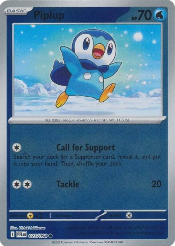 Phantasmal Flames - #027 - Piplup - REVERSE