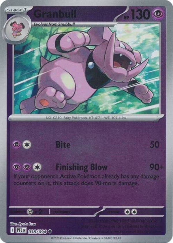 Phantasmal Flames - #038 - Granbull  - REVERSE